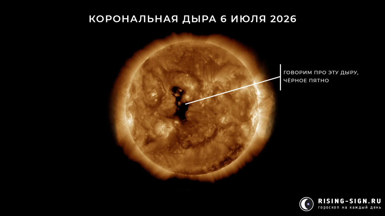 Изображение: корональная дыра 6 июля 2026
