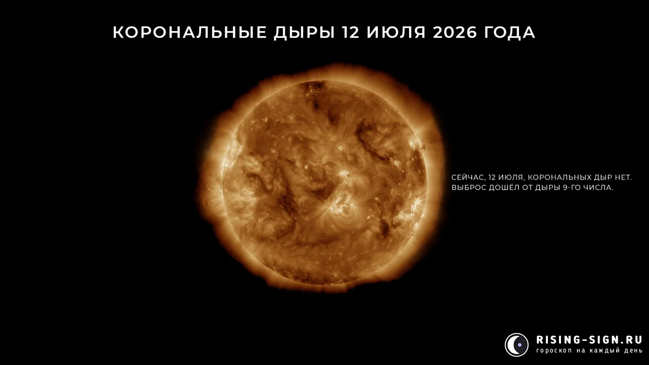 Изображение: корональные дыры 12 июля 2026 года
