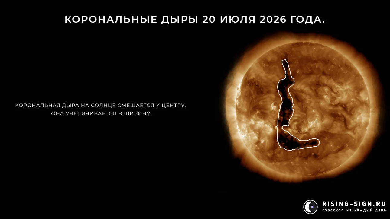 Изображение: корональные дыры 20 июля 2026 года